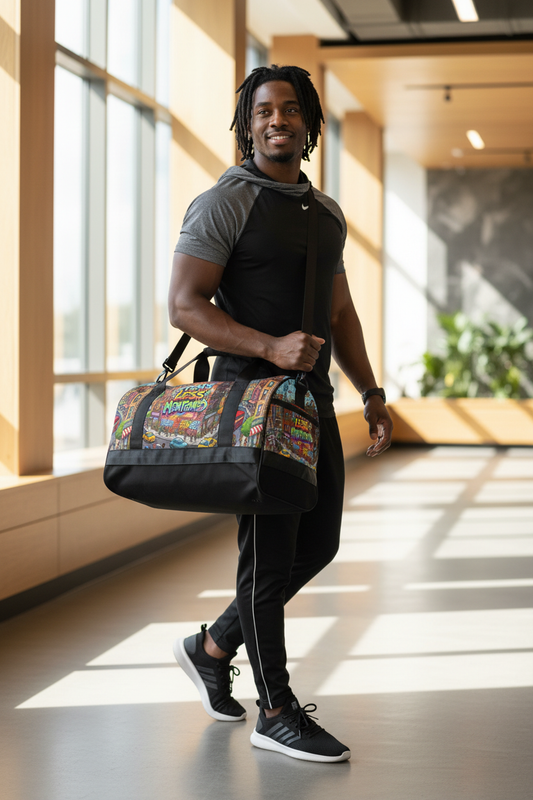 All-Over Print Gym Bag Lifestyle
