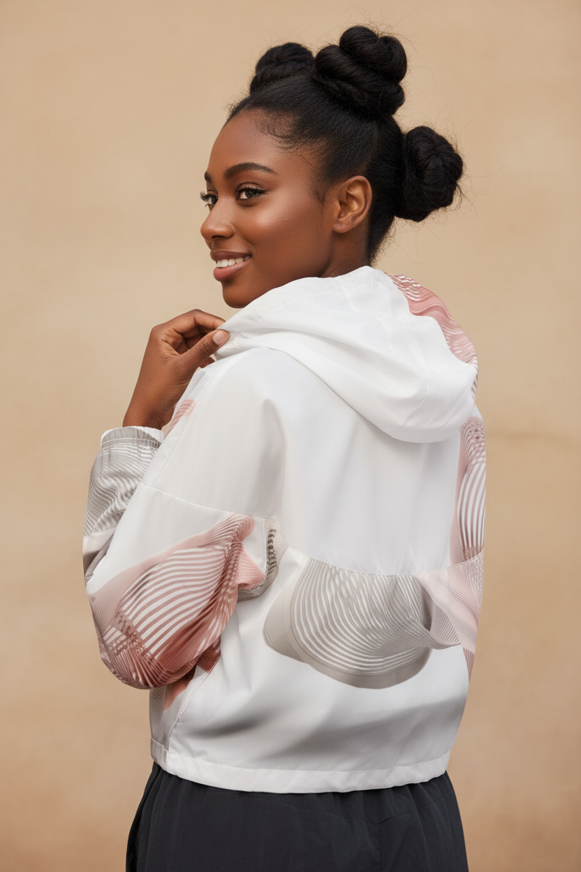 Blush Swirl Windbreaker - Back