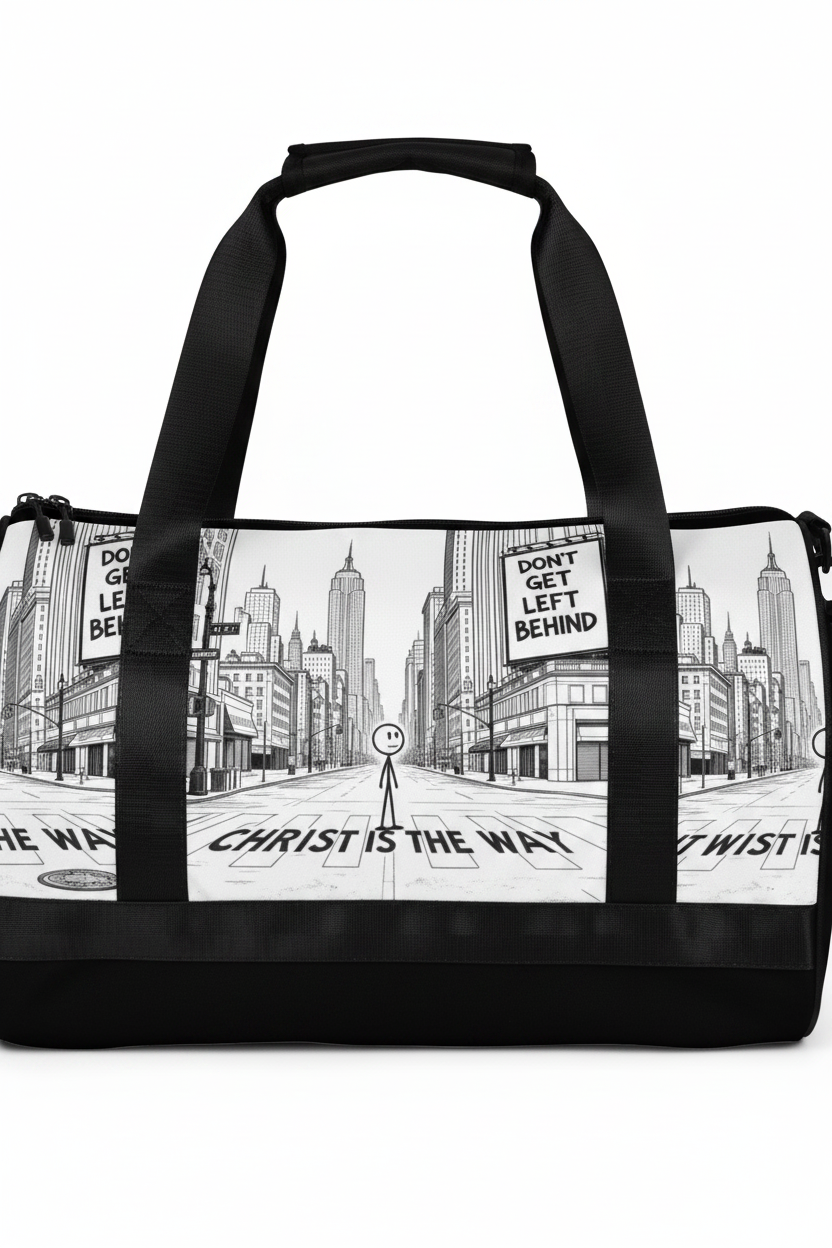 Christ Is the Way Gym Bag — Extreme Close-Up
