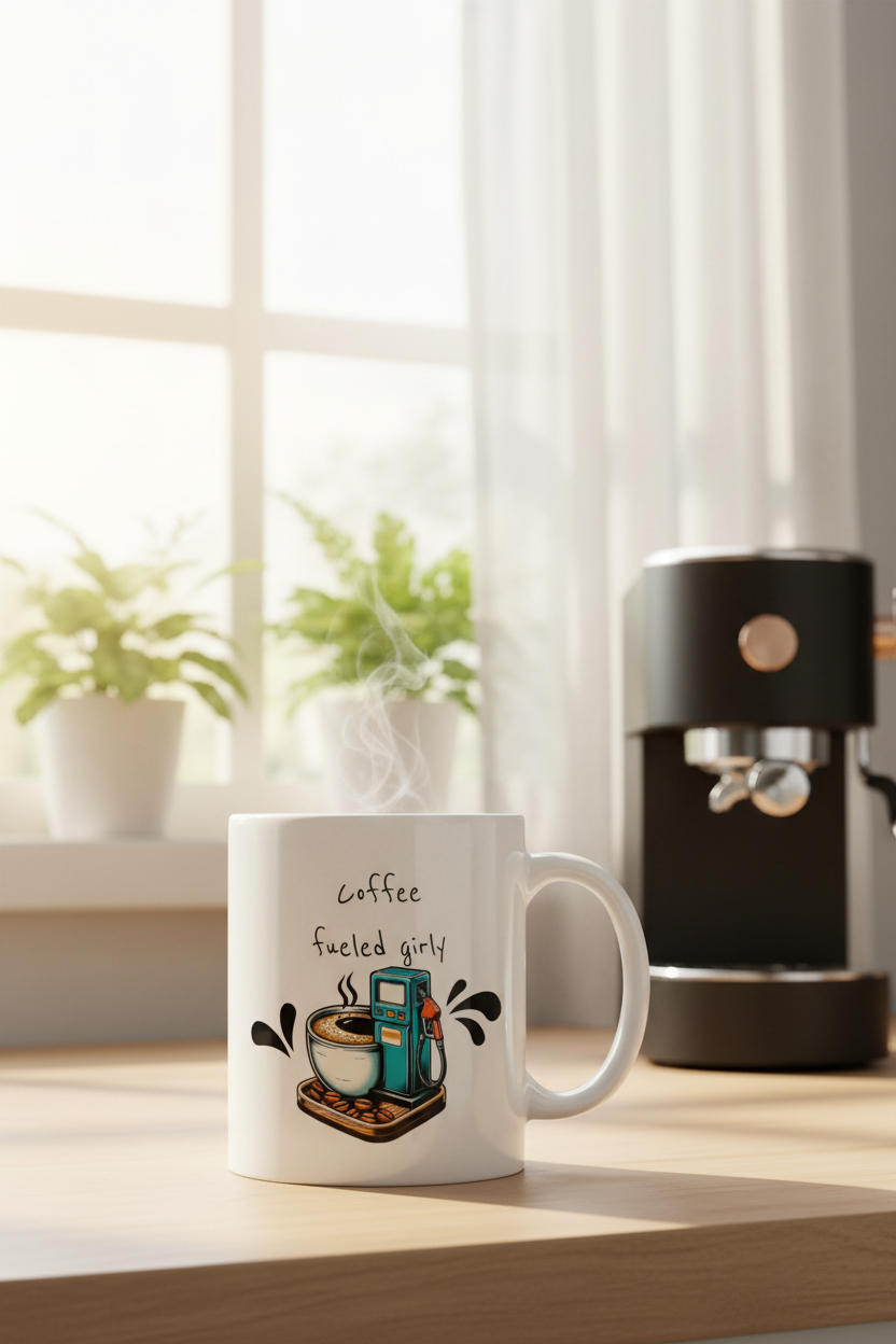 Coffee Fueled Girly Mug Close Window