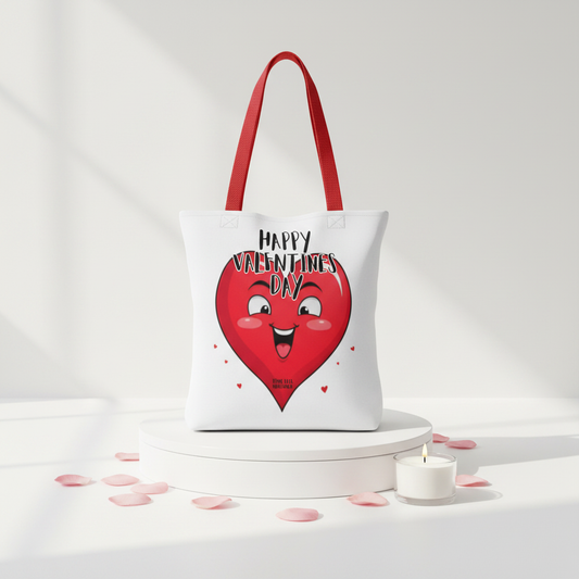 Tote Bag Happy Valentine - Red Stand