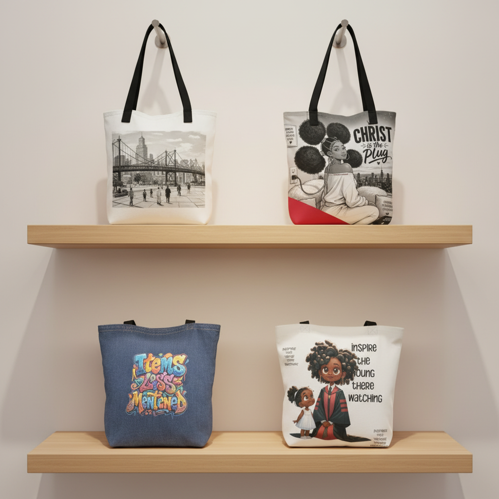 Tote Bags shelf collection cover