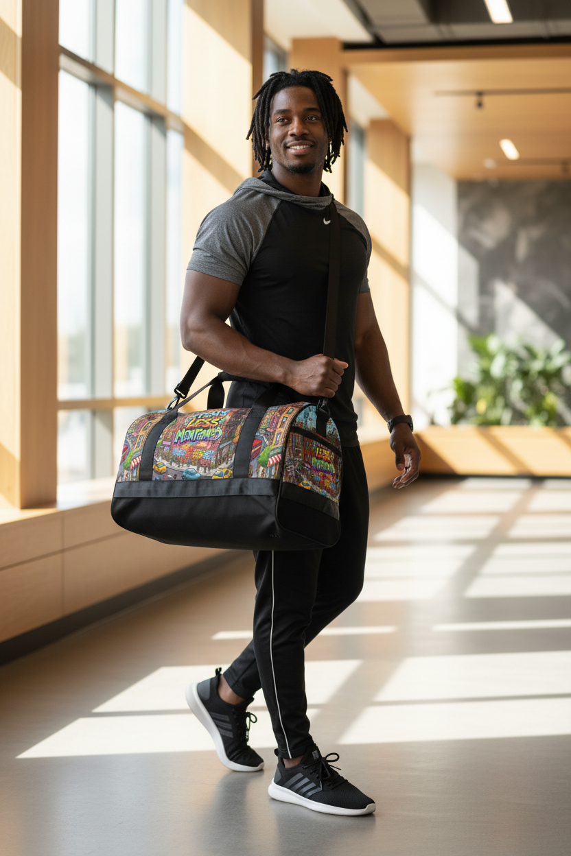 All-Over Print Gym Bag Lifestyle
