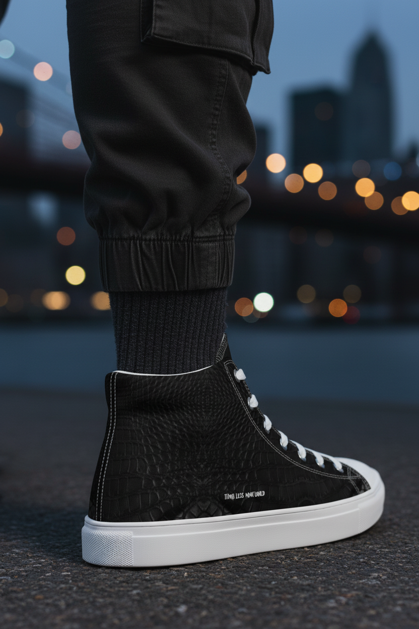 Black Leather Look – Left Back