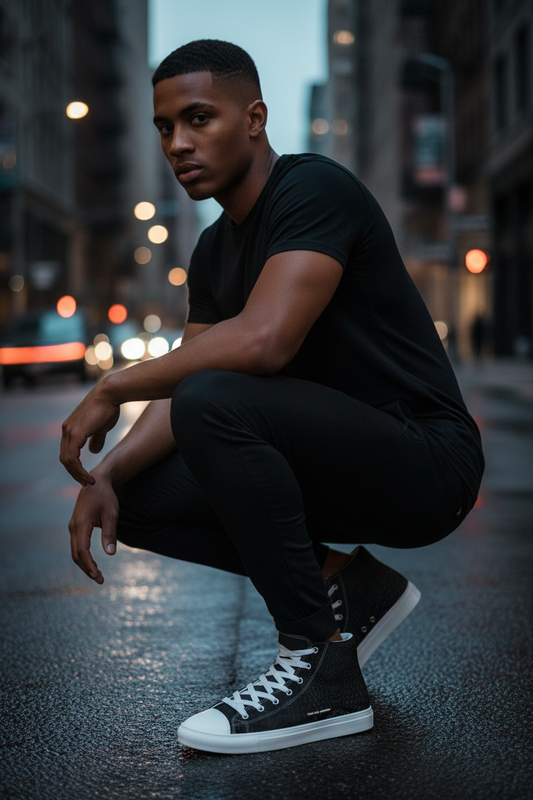 Black Leather Look – Left Side