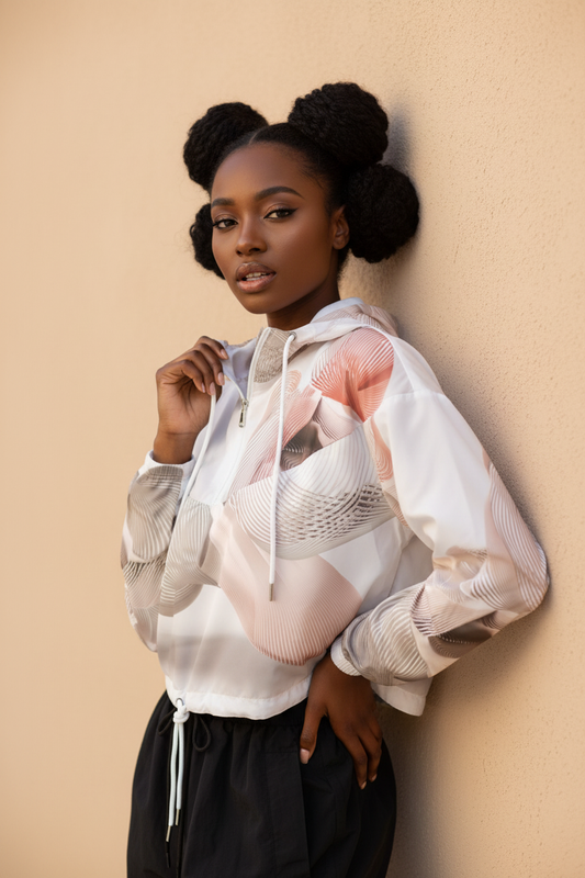 Blush Swirl Windbreaker - Front