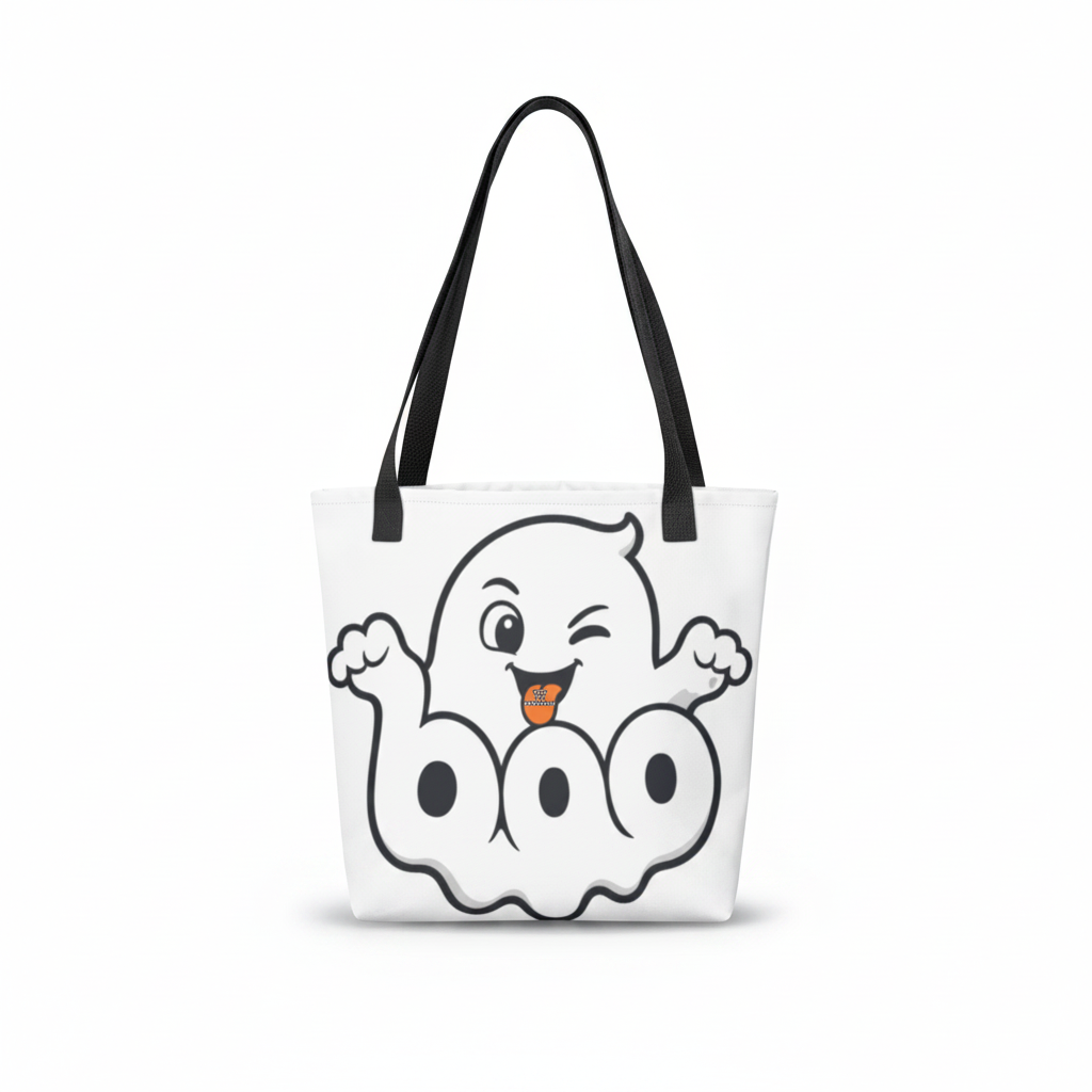 Boo Ghost Tote – Tight Crop