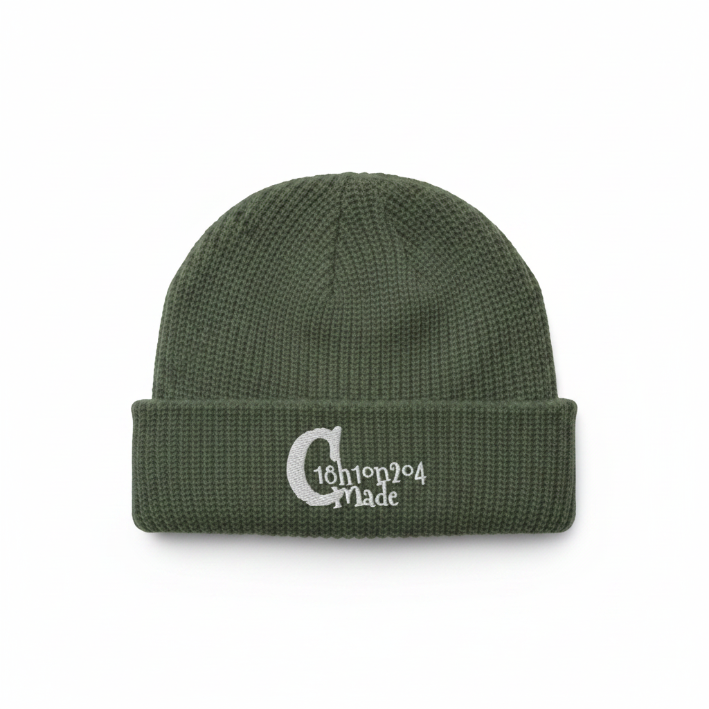 C18H10N2O4 Beanie – Olive