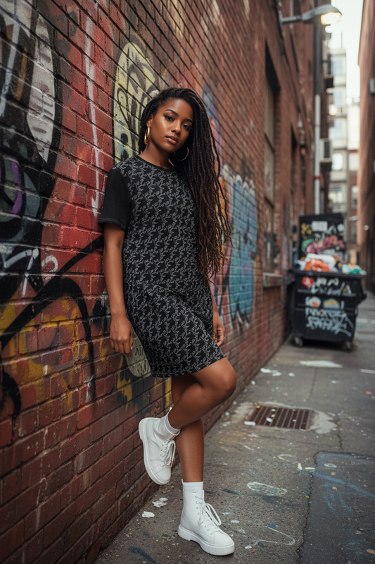Chain Loop Dress – Graffiti Wall