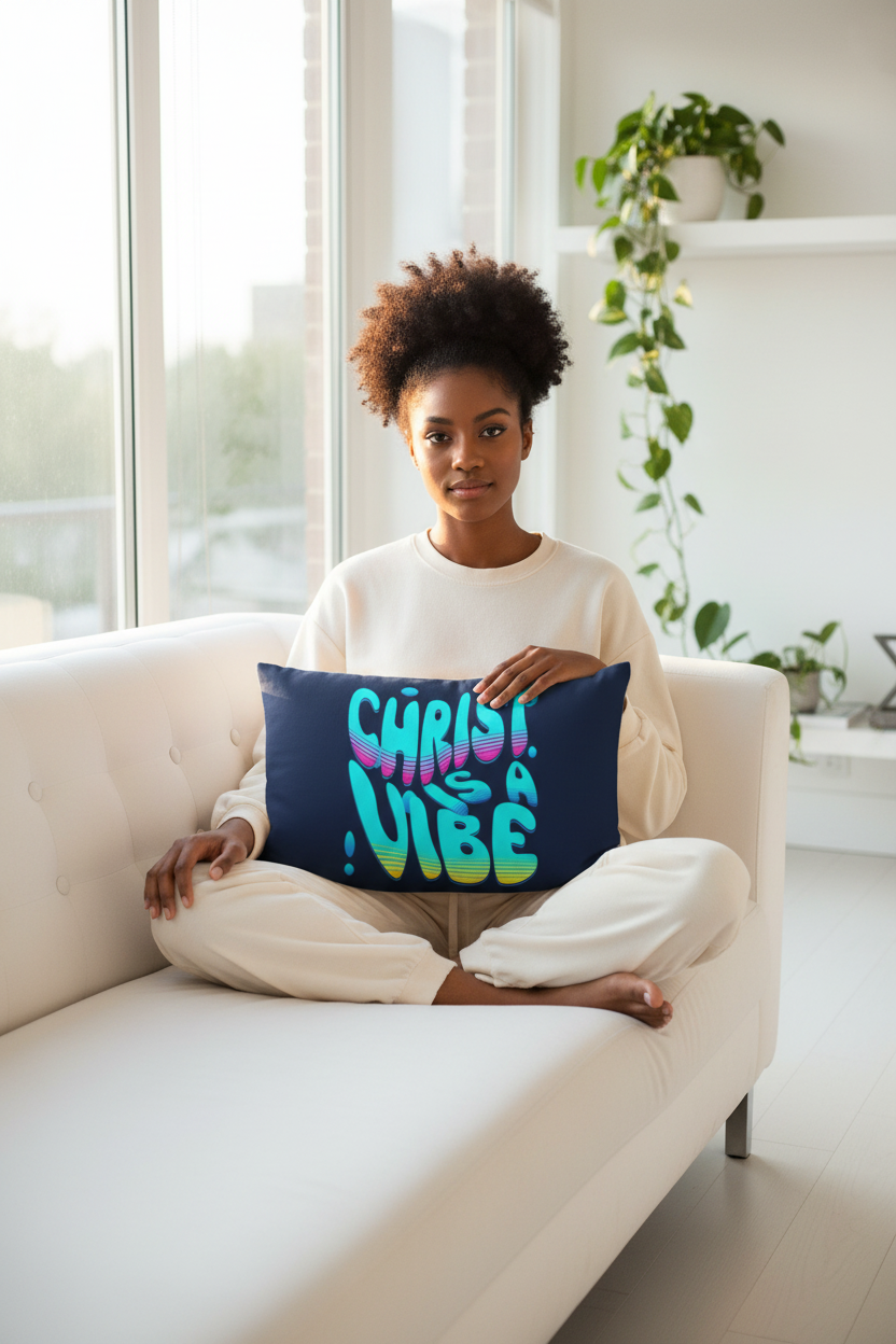 Christ is a Vibe Pillow — Lifestyle