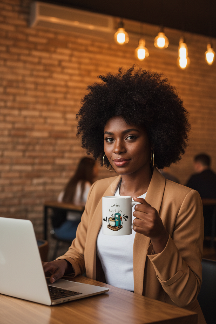 Coffee Fueled Girly Mug - Creative Lifestyle