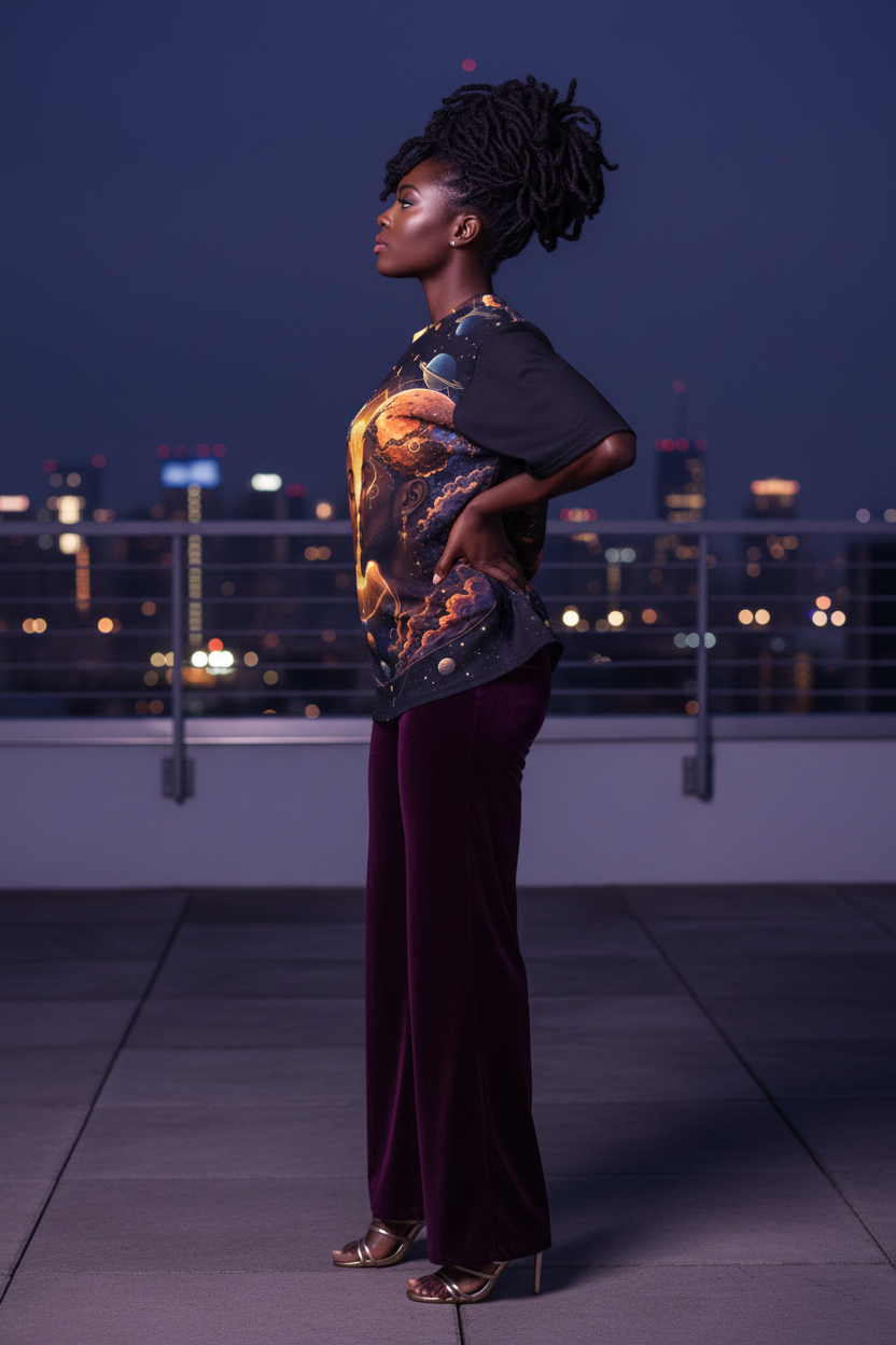 Cosmic Love Tee - Side Lifestyle