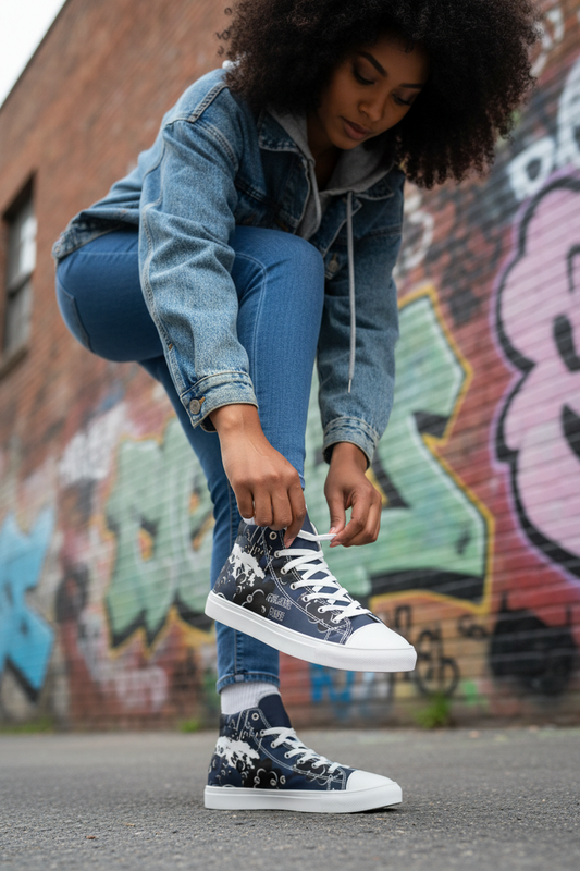 Crazy Town Sneakers – Lace Tie Close-Up