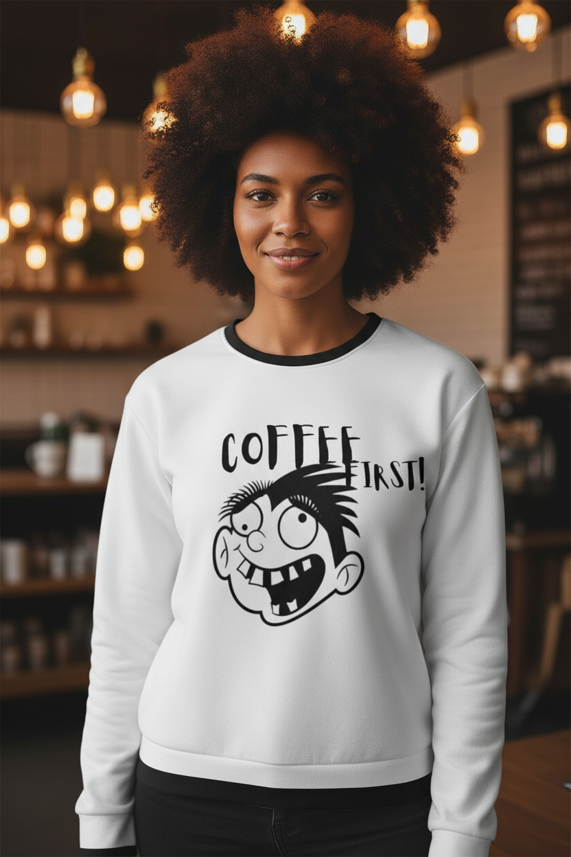 Crazy Without Coffee – Arm Down, Cup Low