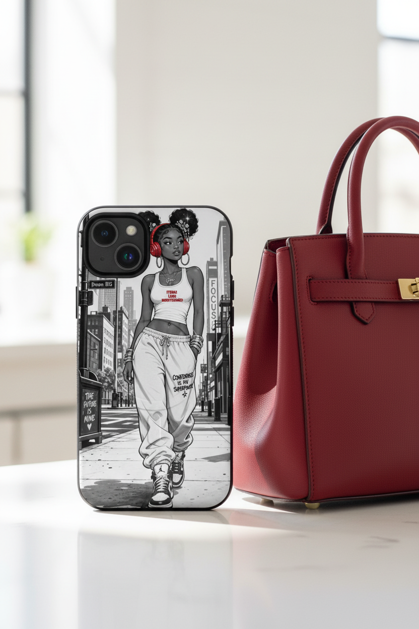 Dream Big Confidence - Red Top Handle Bag