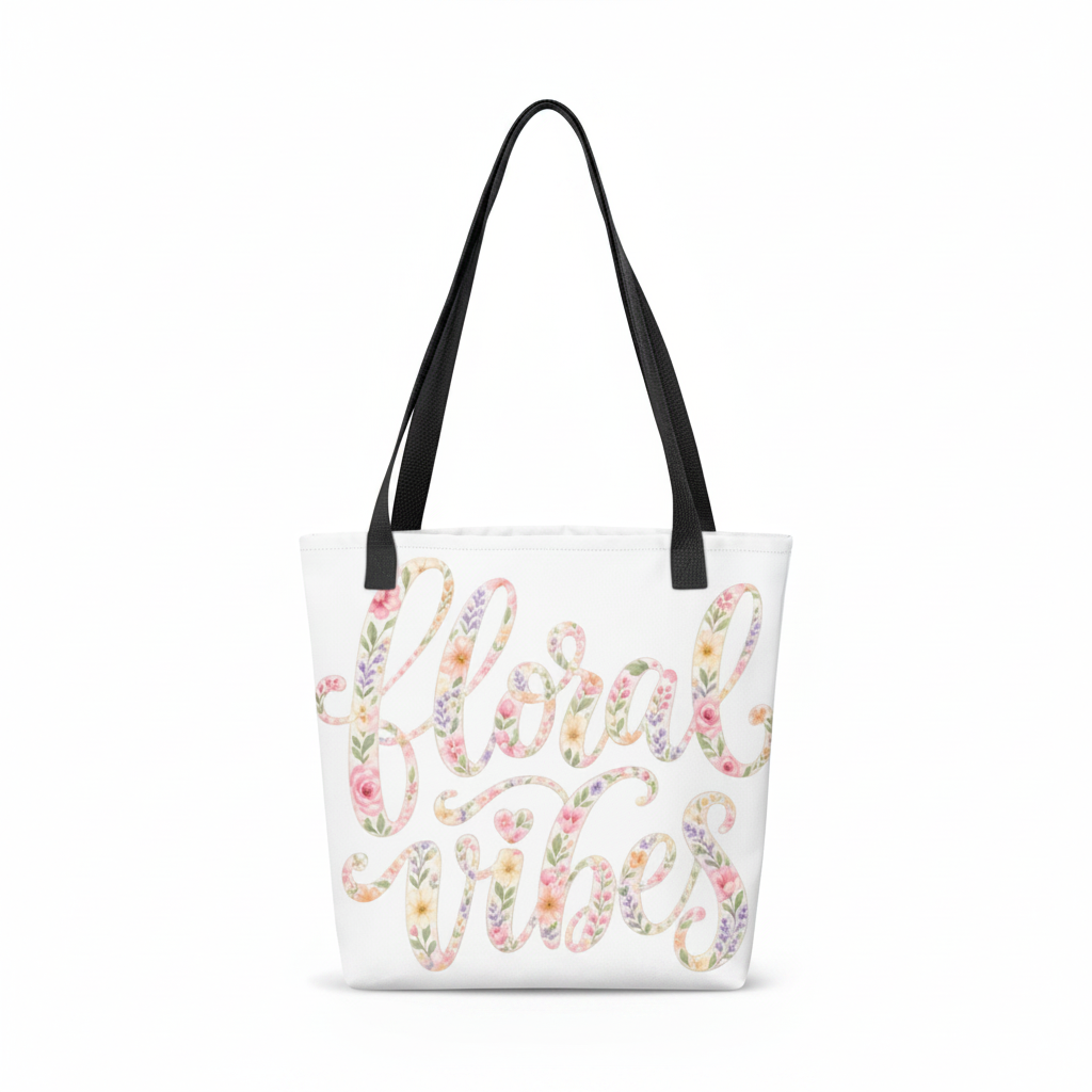 Floral Vibes Tote – Tight Crop
