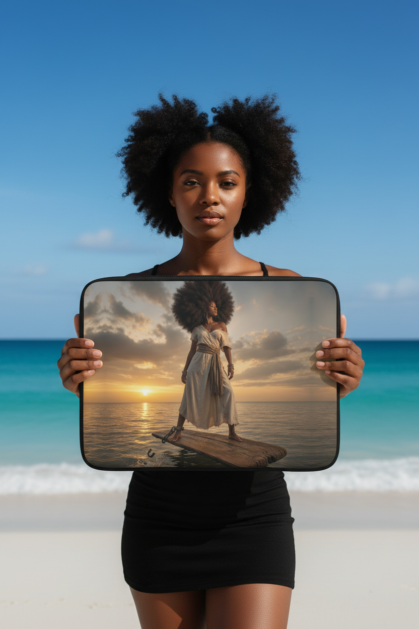 Freedom Resilience Survival Laptop Sleeve Beach Lifestyle