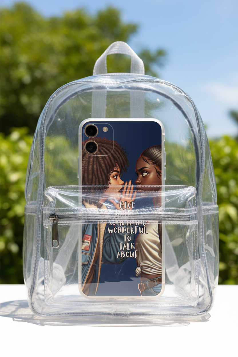 Give Haters Something Wonderful – Clear Backpack
