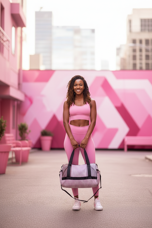Gym Bag Pretty in Pink - Portrait