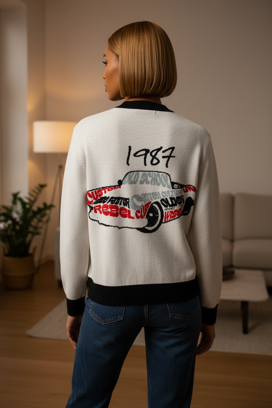 Knitted Cardigan 1987 Rebel – Back