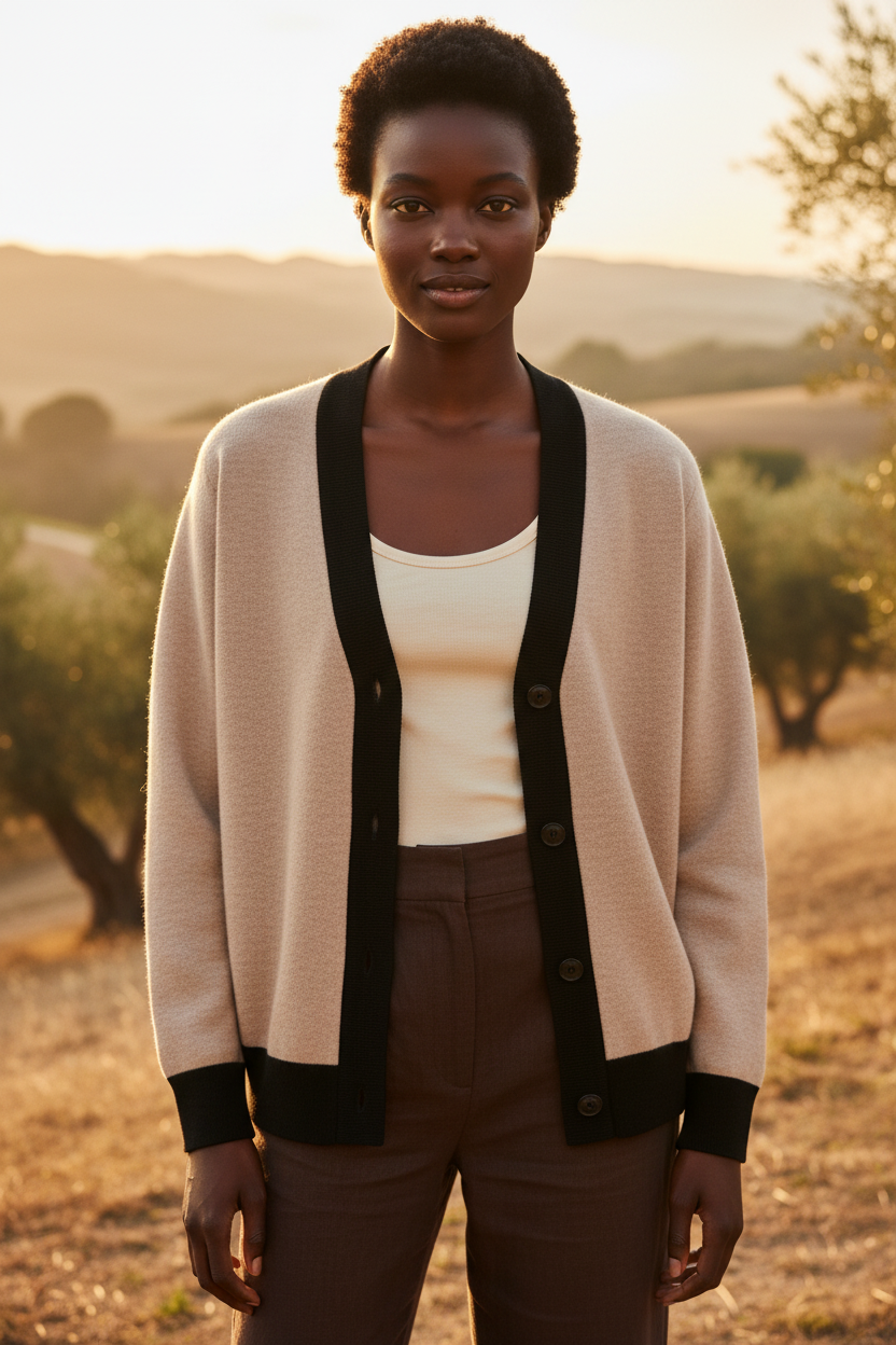 Knitted Cardigan Divine Locs – Front