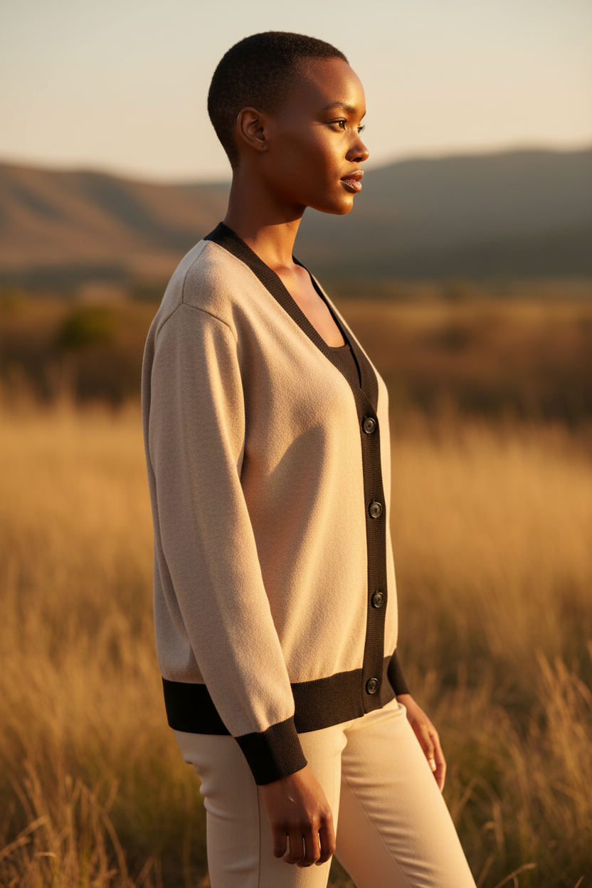 Knitted Cardigan Divine Locs – Side