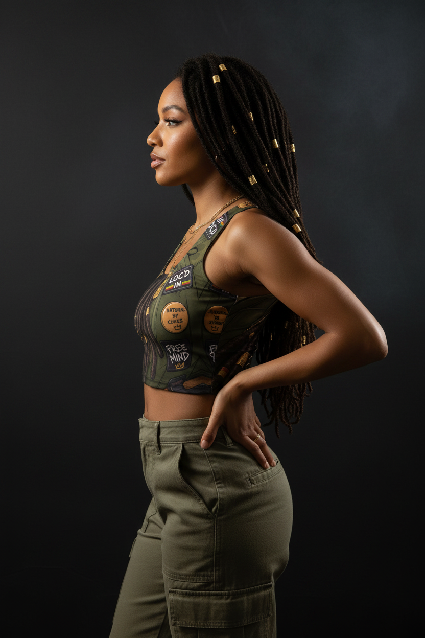 Loc'd In Crop - Side Moody