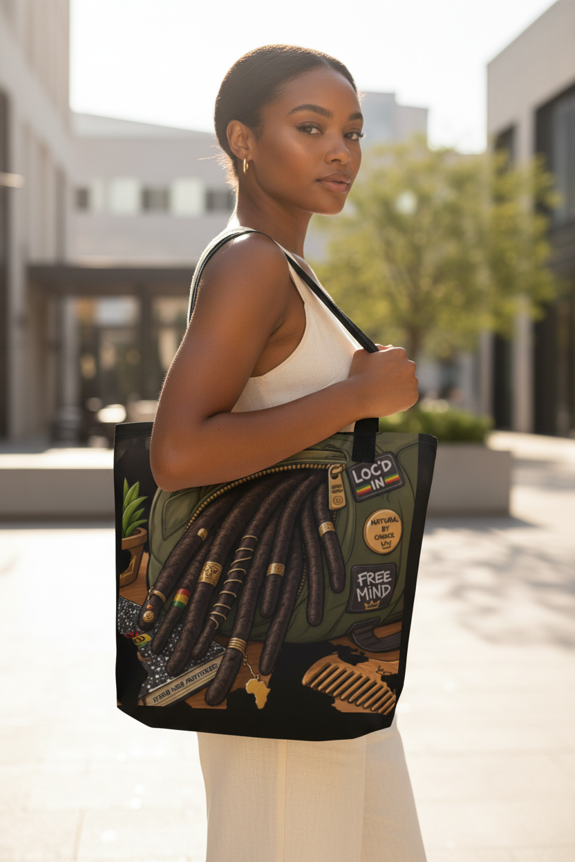 Locs & Charms Tote - Lifestyle