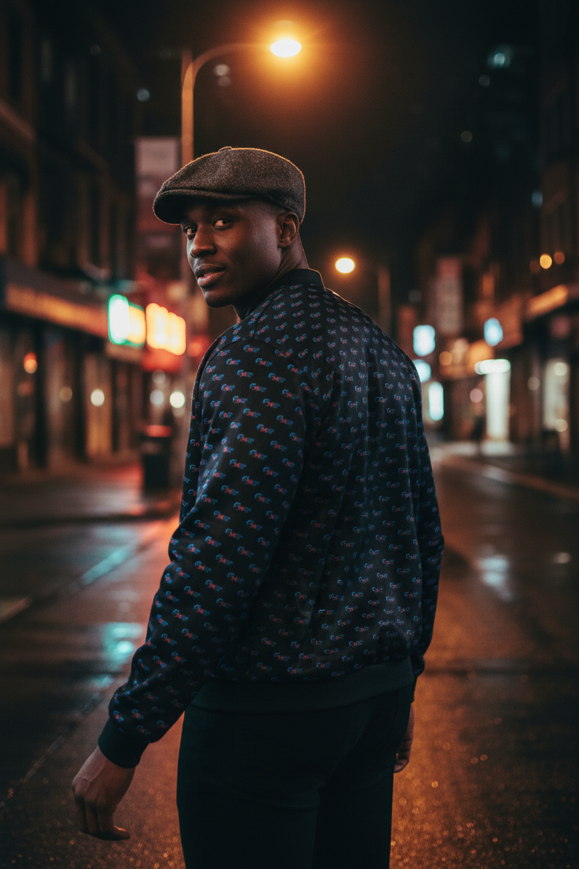 Melanin Made Bomber Male Back