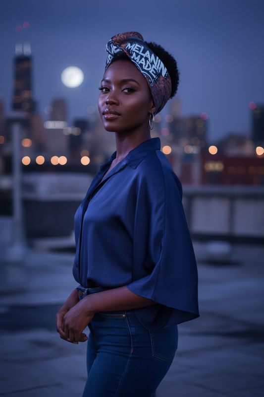 Moonlit Mural – Head Wrap