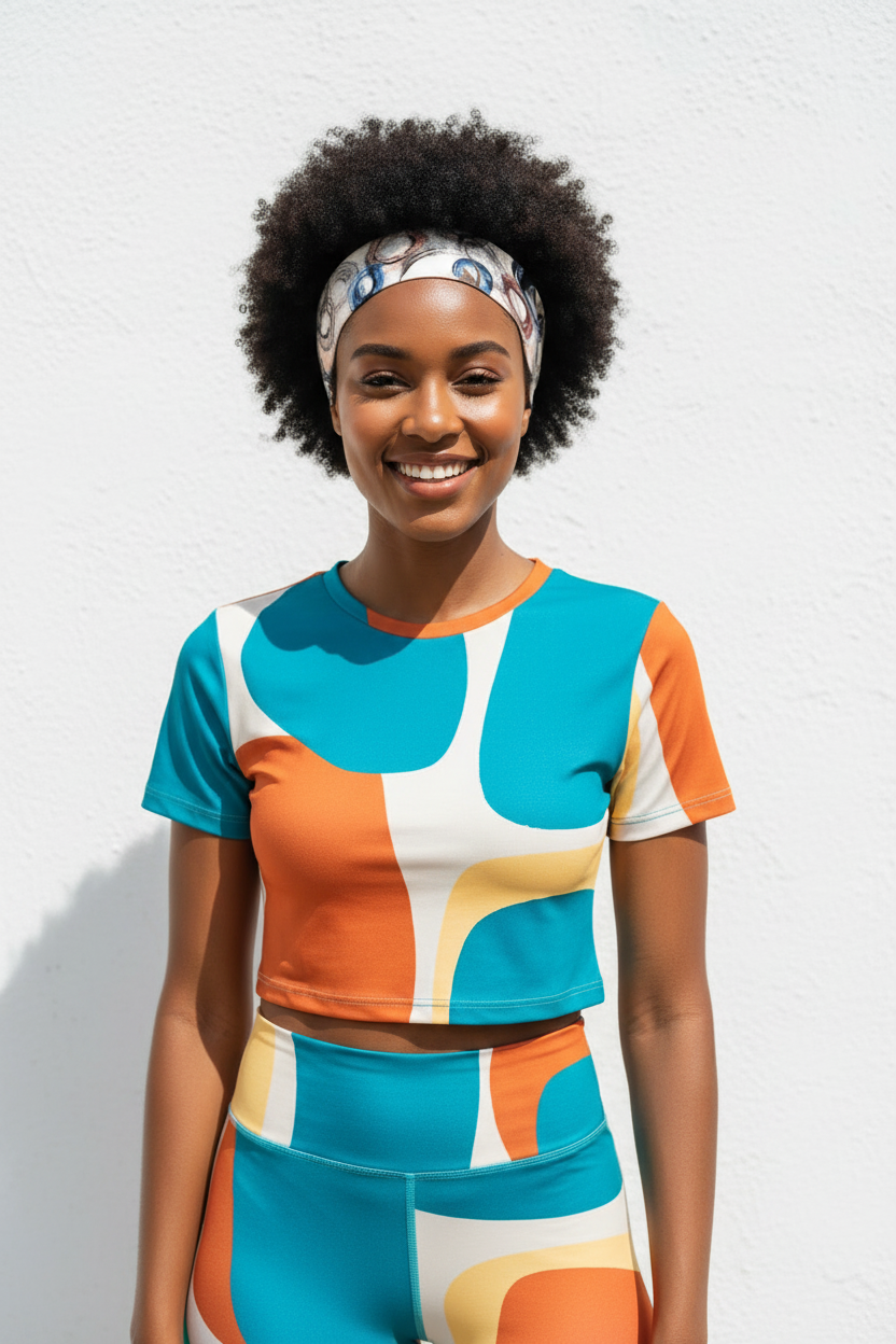 Multicolor Link Headband - With Outfit