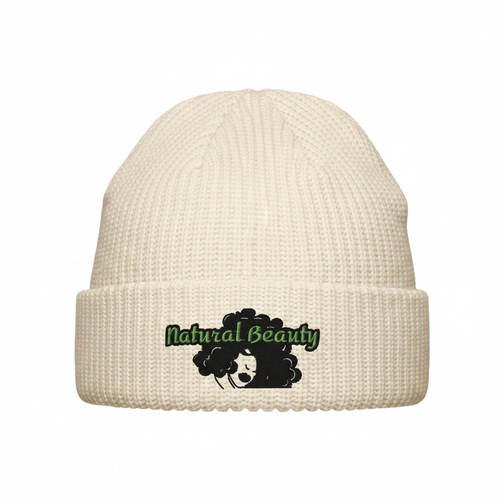 Natural Beauty Beanie – Cream Front