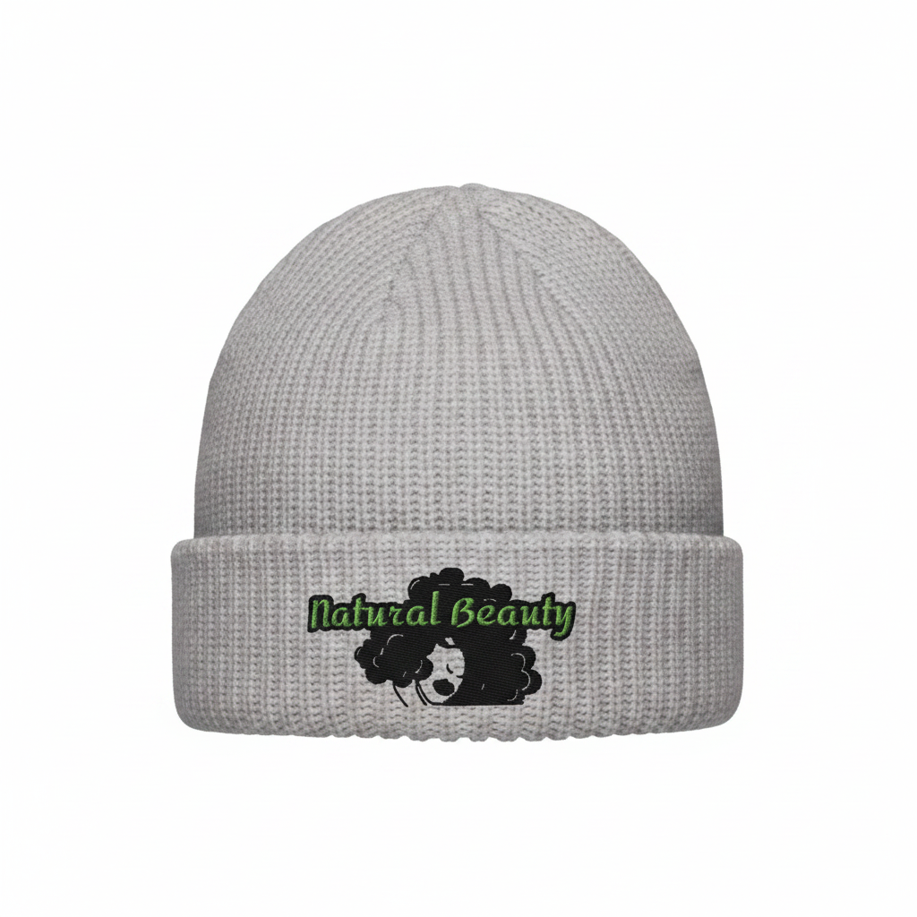 Natural Beauty Beanie – Grey Front