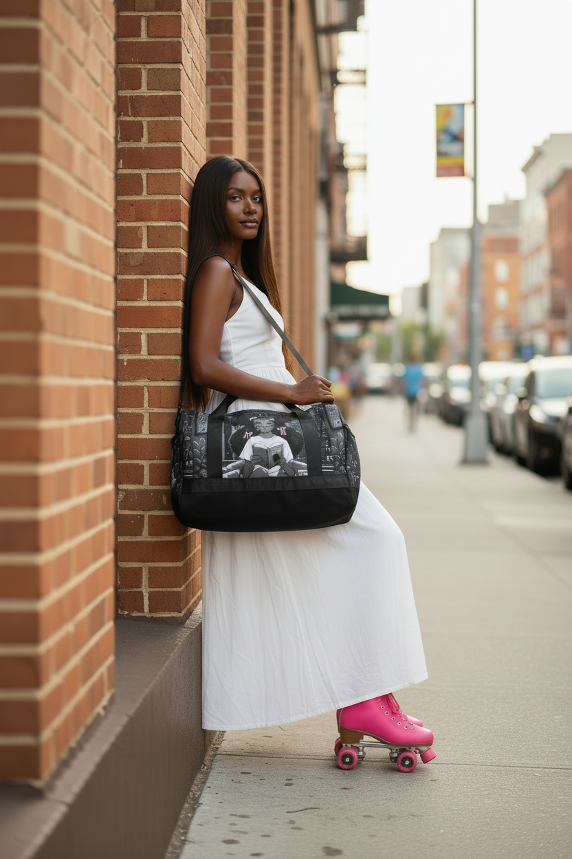 Pretty in Pink — Deep Dark Skin Long Straight Hair