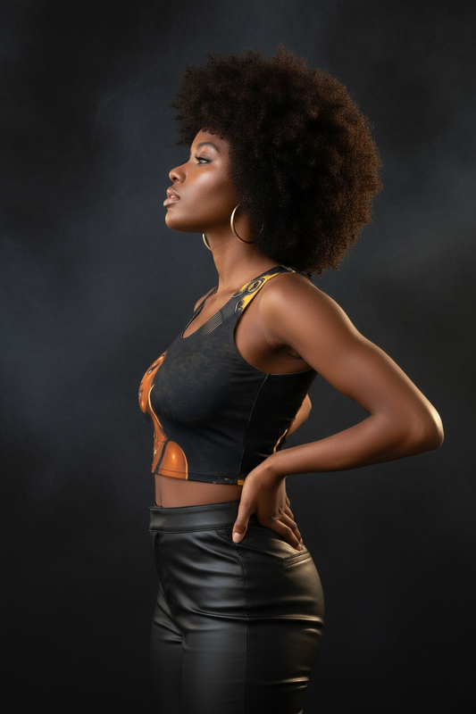 Queen Afro Crop - Side Moody