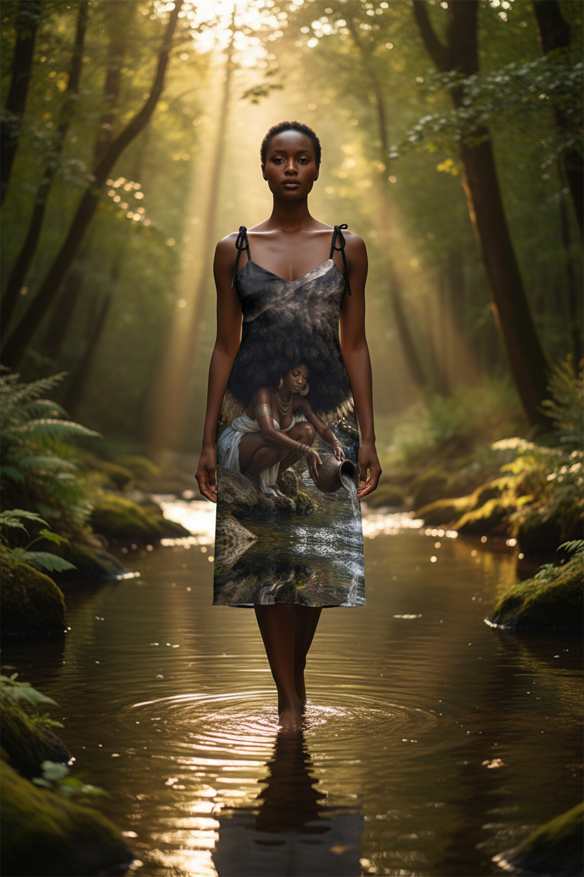 River Angel Midi Slip Dress – Lifestyle
