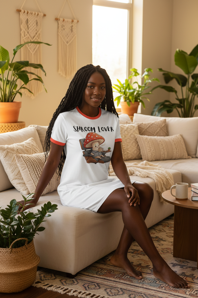 Shroom Sipping Dress – Lifestyle 1