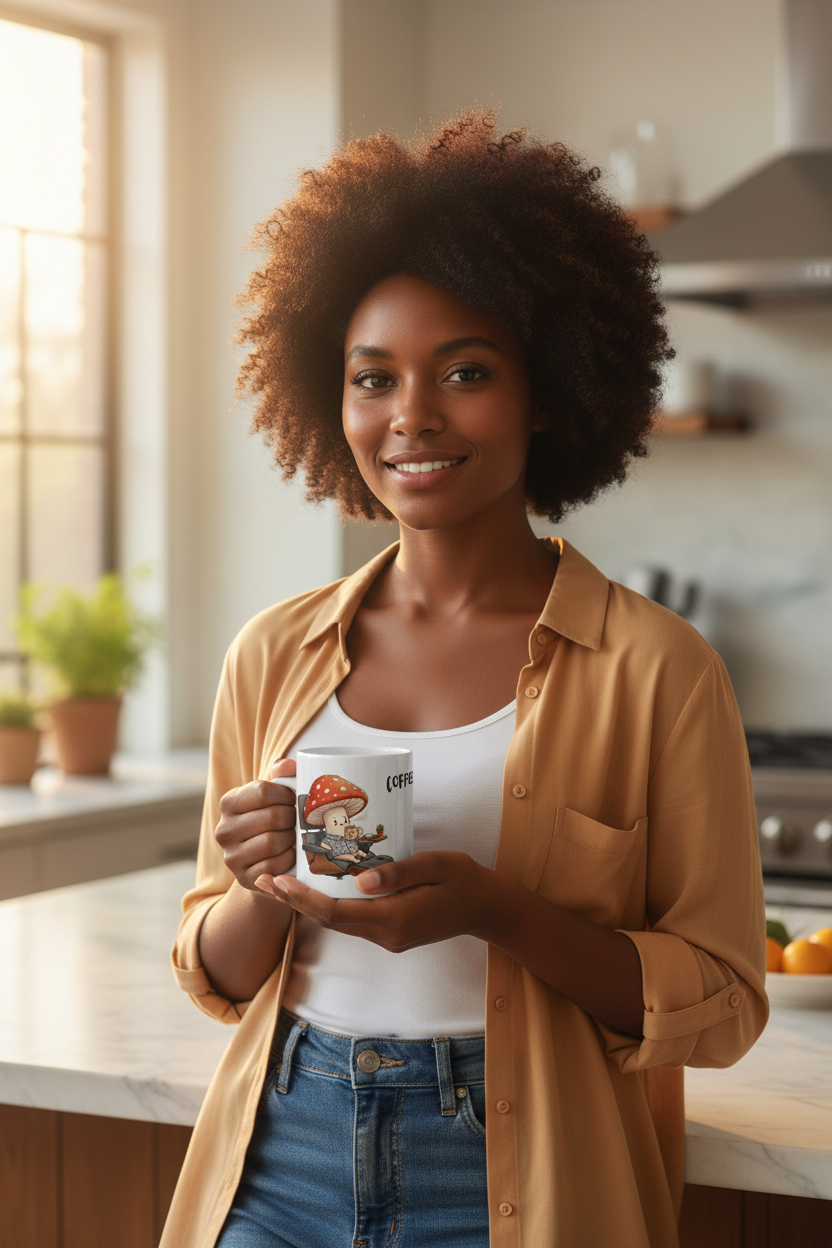 Shroom Sipping Mug – Lifestyle 2