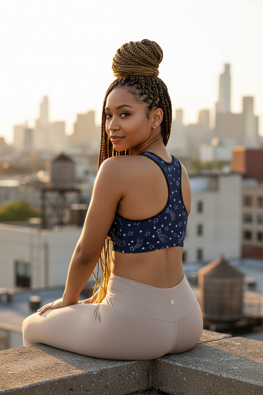 Sports Bra Stellar – Racerback Over Shoulder