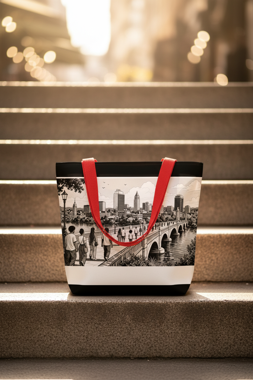 Springfield Tote 2 - Red Steps