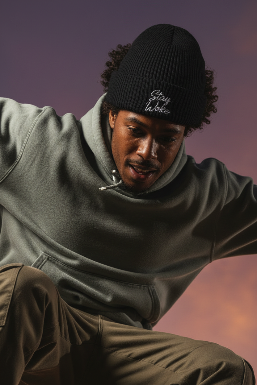Stay Woke Beanie – Close Face & Hat