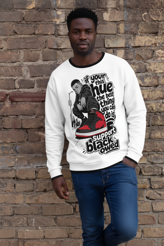 Support Black Owned Sweatshirt Lifestyle