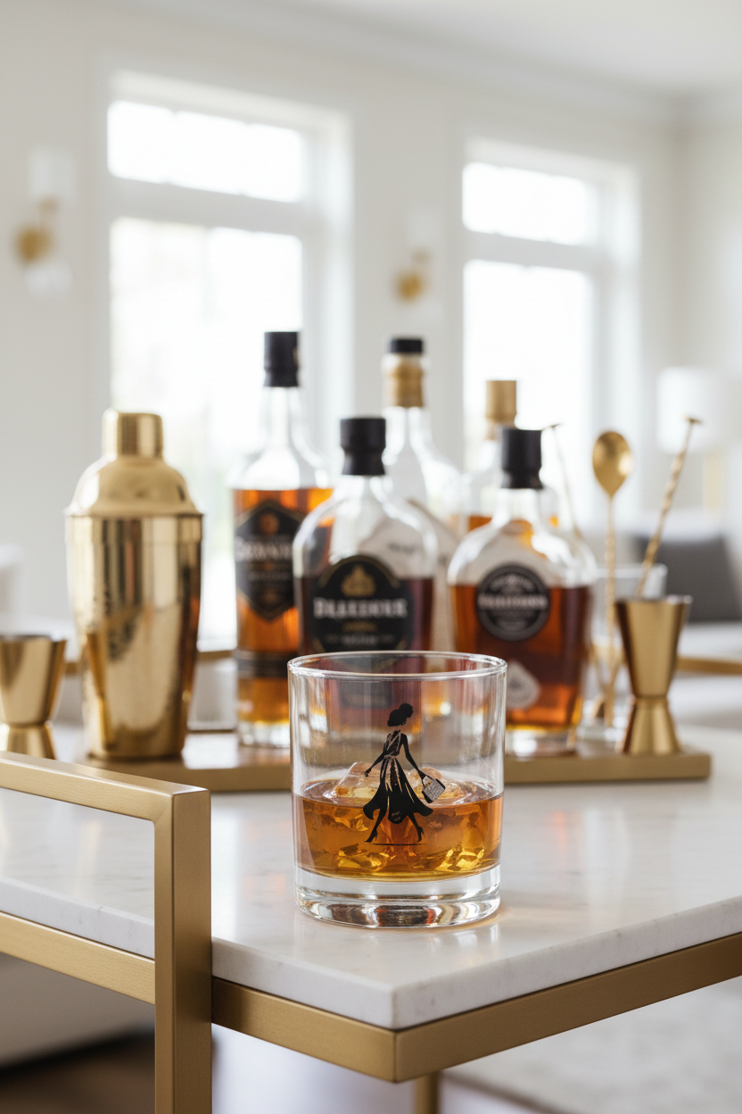 Swinging Into the Weekend Rocks Glass - Home Bar