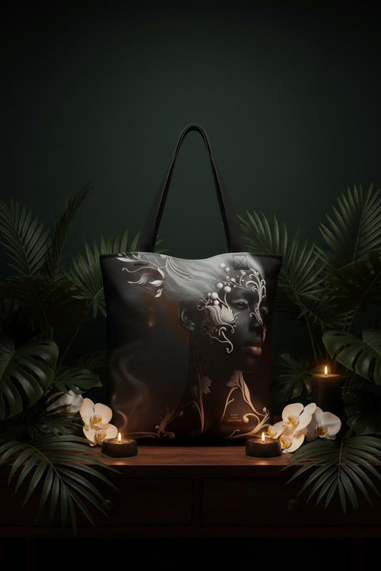 Tote Bag – Botanical Woman - Bag Solo Dark