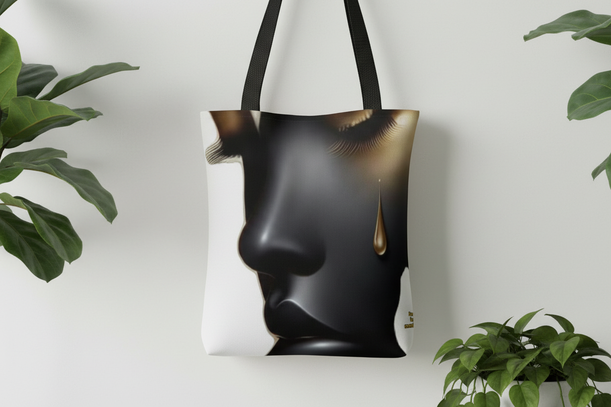 Tote Bag Golden Tear - Extreme Close Up