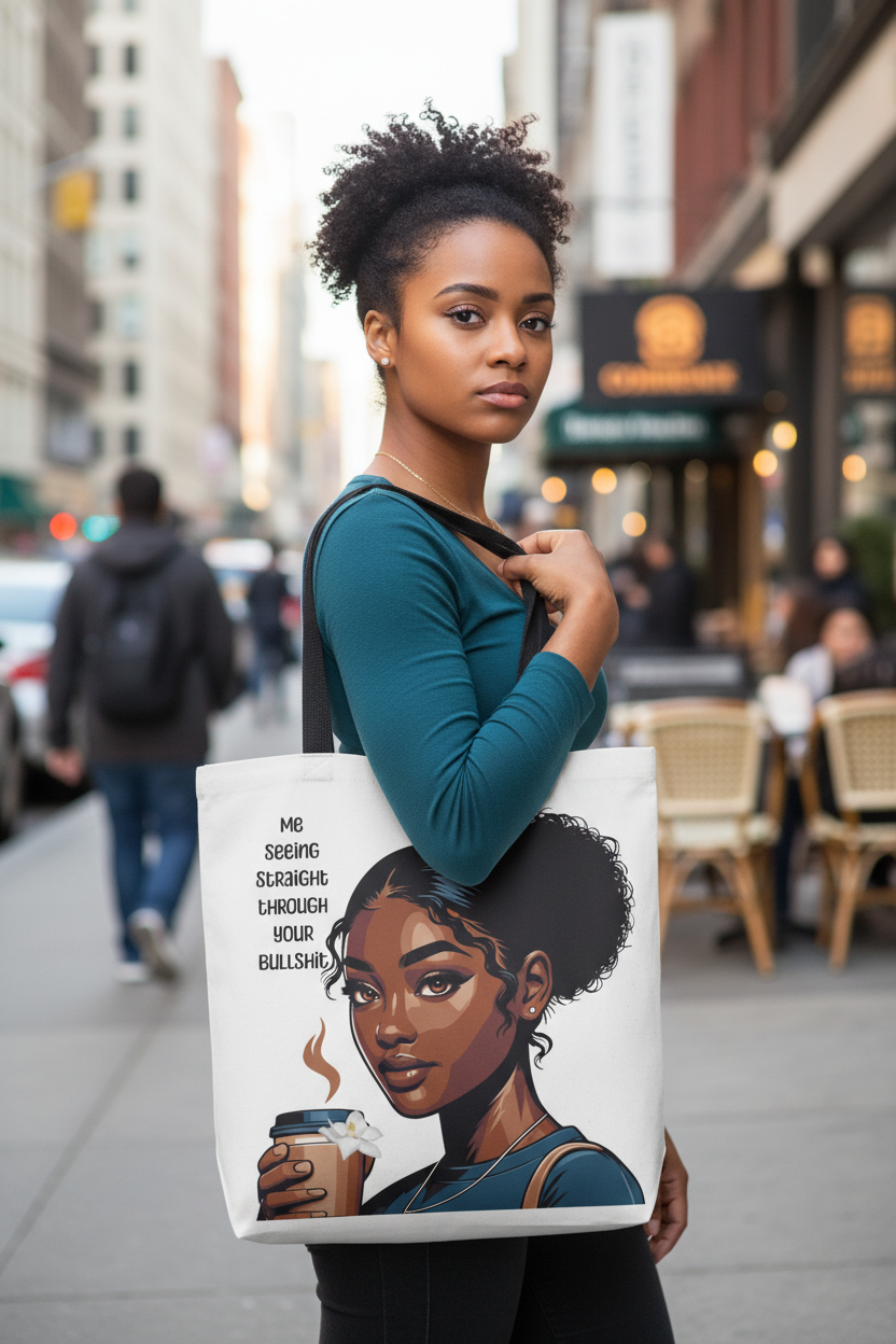 Tote Bag – Side Eye Queen - Lifestyle