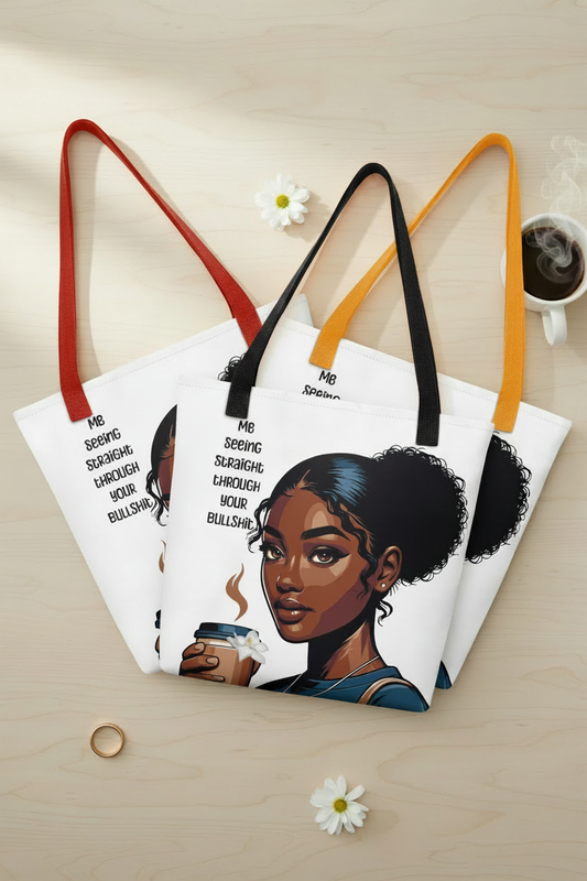Tote Bag – Side Eye Queen - Red Black Yellow