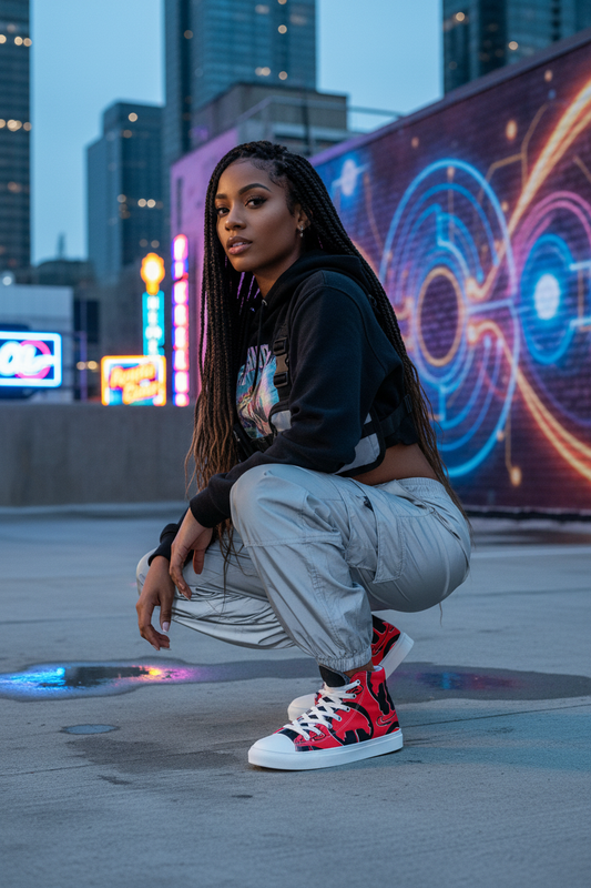 Women's High Top Canvas Shoes – Plug In