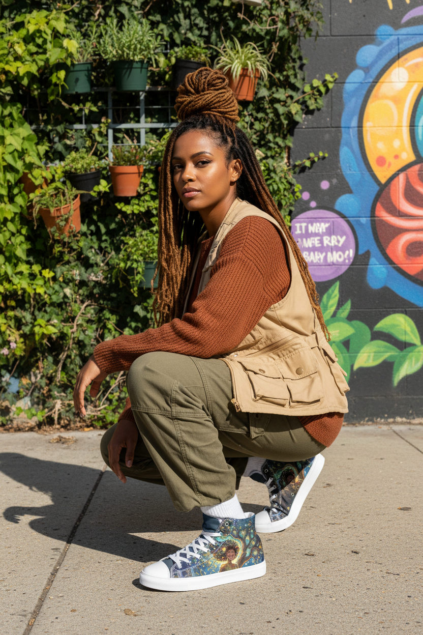Women's High Top Canvas Shoes – Urban Roots