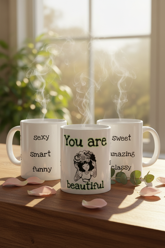 You Are Beautiful Mug – All Angles